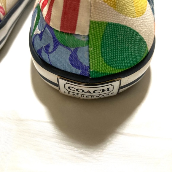 EUC Coach Marie Patchwork Slip Ons - Picture 7 of 12